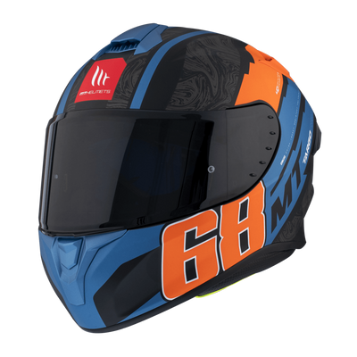 MT Helmets Integral Mc-Hjälm Targo Pro Welcome Orange