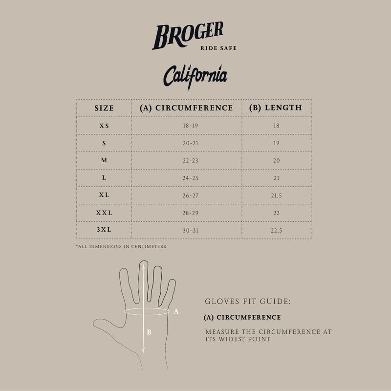 Broger Dam Mc-Handskar California Vintage Brun