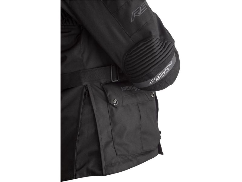 RST Airbag Textil Mc-Jacka Adventure-X Svart