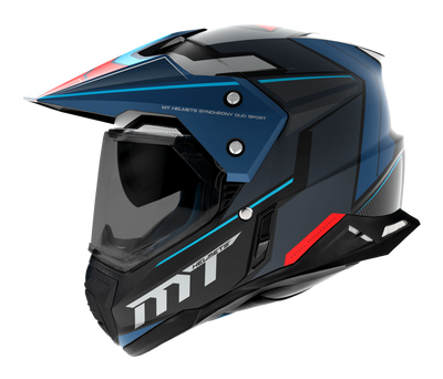 MT Helmets Enduro Mc-Hjälm Synchrony Patrol Matt Blå