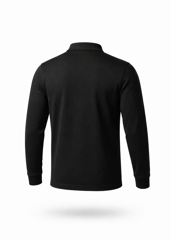 Herr Pikétröja med Lång Ärmar Elegant