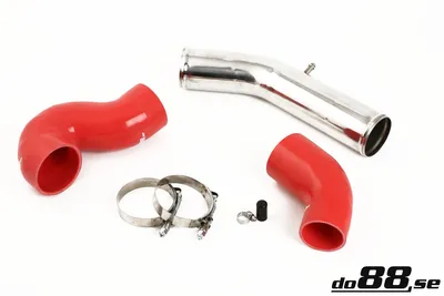 Volvo S60R/V70R (04–07) Undre Intercoolerrör Röd