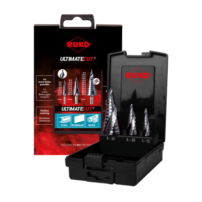 RUKO Ultimatecut FlowStep Stegborrset 5–30 mm