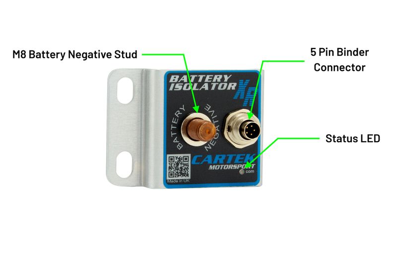 CARTEK XR Battery Isolator Elektronisk Huvudströmbrytare