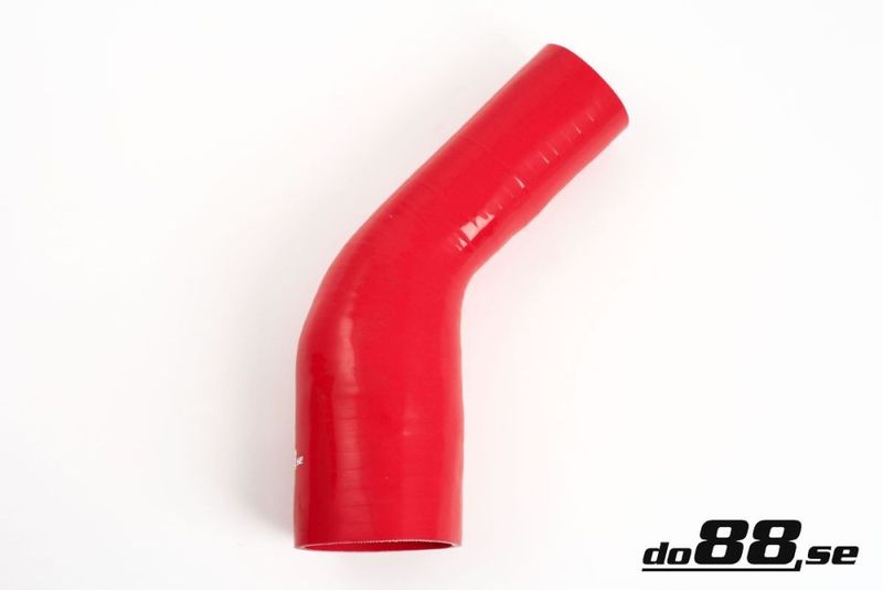 Silikonslang Röd 45 grader 2,375 - 2,75´´ (60 - 70mm)