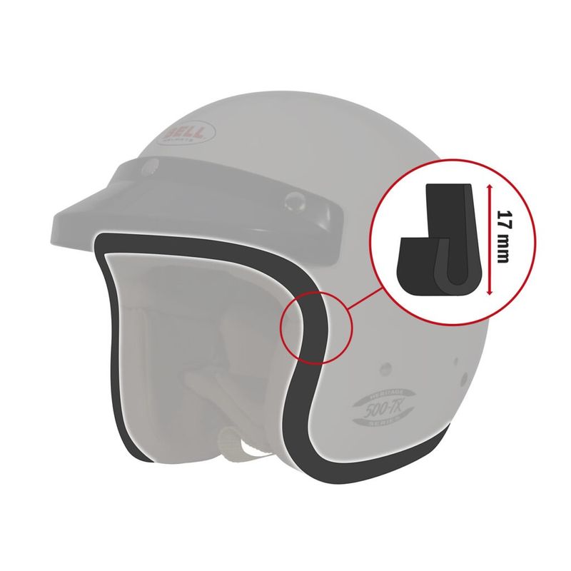 RUBBER PROFILE KIT- TRIM EDGE 500-TX 1.4M BELL HELMET