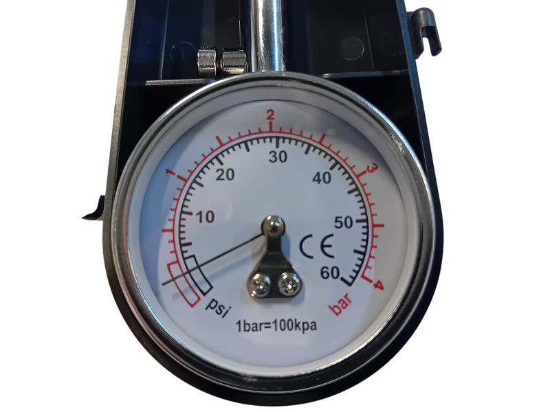Däcktrycksmätare – 60 psi / 4 bar (TÜV-godkänd)