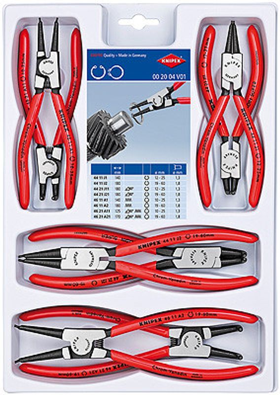 KNIPEX Låsringtångsats 002004V01