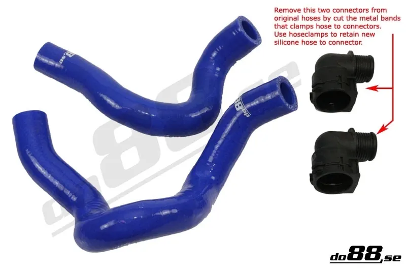 SAAB 9-5 2.8T Turbo6 (10–11) Kylarslangar Blå