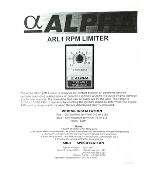 Varvtalstopp – Elektronisk varvtalsbegränsare