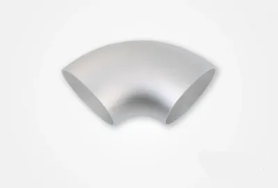 Aluminiumrör 90° 76x3 mm kort radie