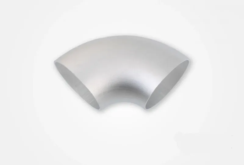 Aluminiumrör 90° 76x3 mm kort radie