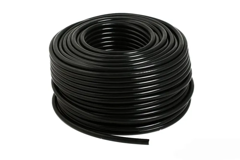 Silikonslang Armerad Svart 0,375" (9,5mm)