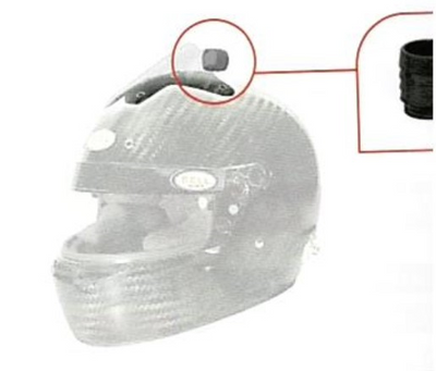 OFFSET F/AIR INTAKE CENTRAL V24 - HP7/RS7 BELL HELMET