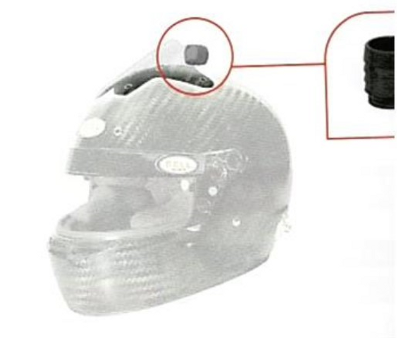 OFFSET F/AIR INTAKE CENTRAL V24 - HP7/RS7 BELL HELMET