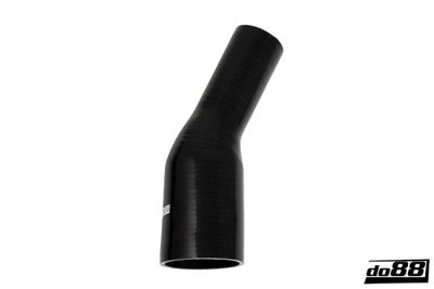 Silikonslang Svart 25 grader 2,5 - 3´´ (63 - 76mm)