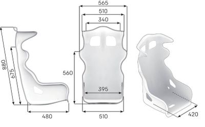 OMP RS-P.T.2 – Racingstol FIA 8855-1999