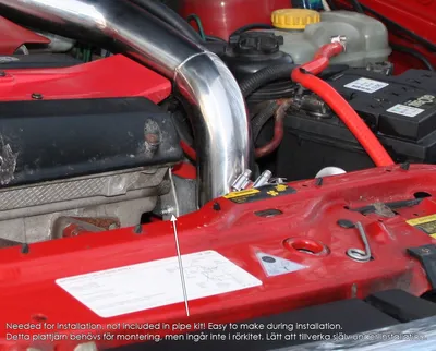 SAAB 900/9-3 (94–00) Tryckrör med svarta slangar