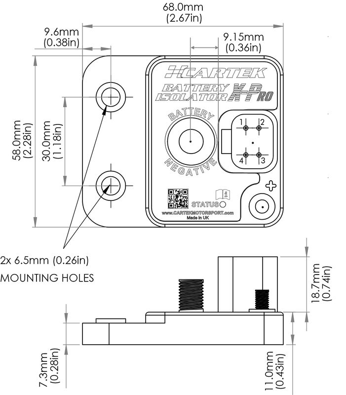 BATTERY ISOLATOR X-PRO KIT (No External Button)