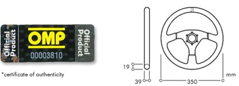 OMP Velocita Ratt OV Superleggero Dia: 320mm Alu, plan,