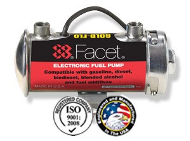 Facet Red Top Gold Flo