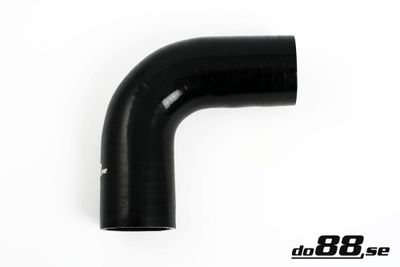 Silikonslang Svart 90 grader 2,25´´ (57mm)