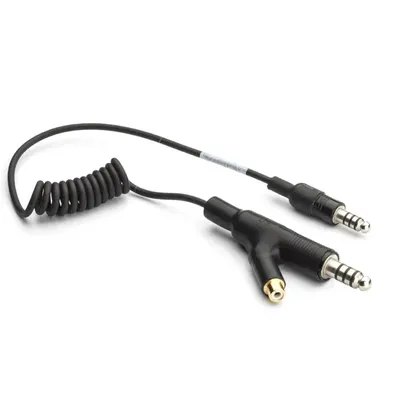 ADAPTER CROSSED WIRING  L=15CM-COILED CABLE - MALE 4 PIN STD+RCA : MALE 4 PIN STD