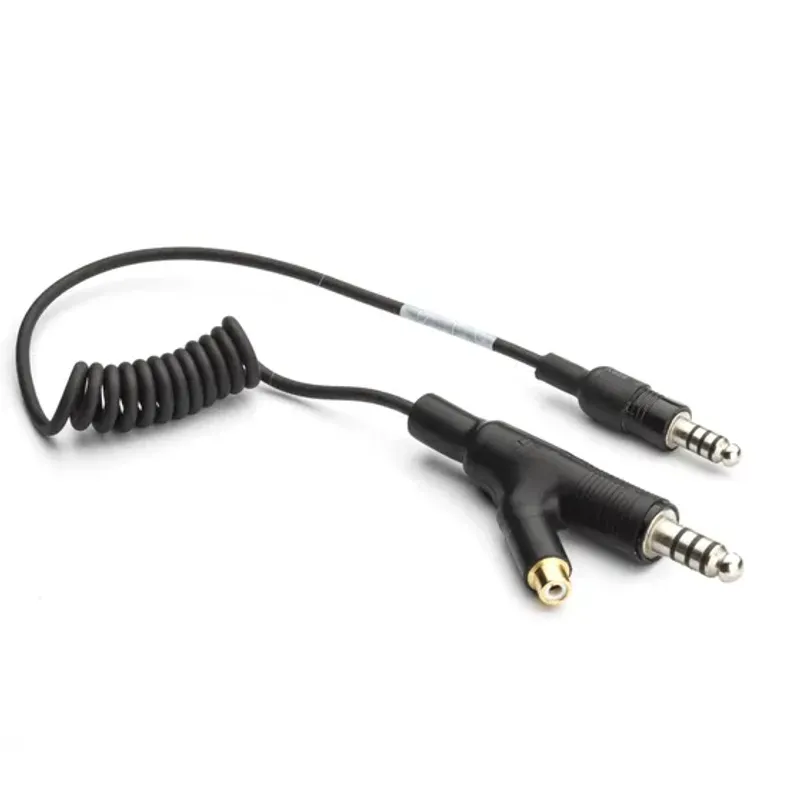 ADAPTER CROSSED WIRING  L=15CM-COILED CABLE - MALE 4 PIN STD+RCA : MALE 4 PIN STD
