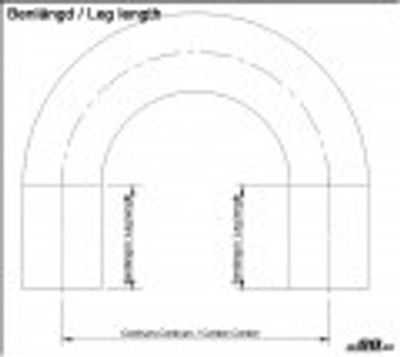 Silikonslang 180gr vinkel 63mm (2,5tum)