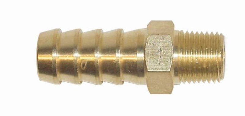 bränslenippel 1/8 Nptf 10mm rak mässing