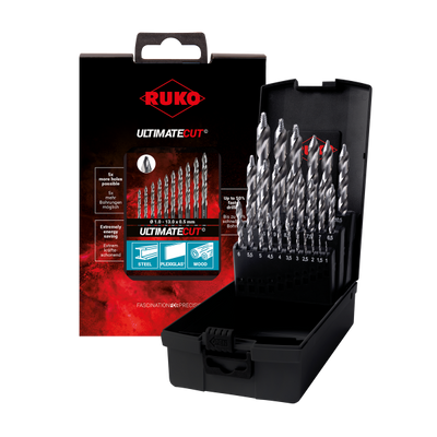 RUKO Ultimatecut Spiralborr FlowStep 1–13 mm