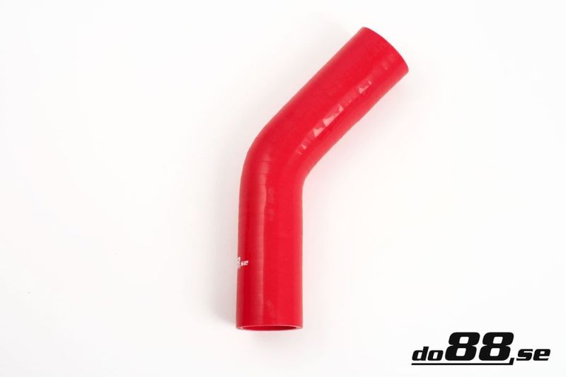 Silikonslang Röd 45 grader 1,25´´ (32mm)