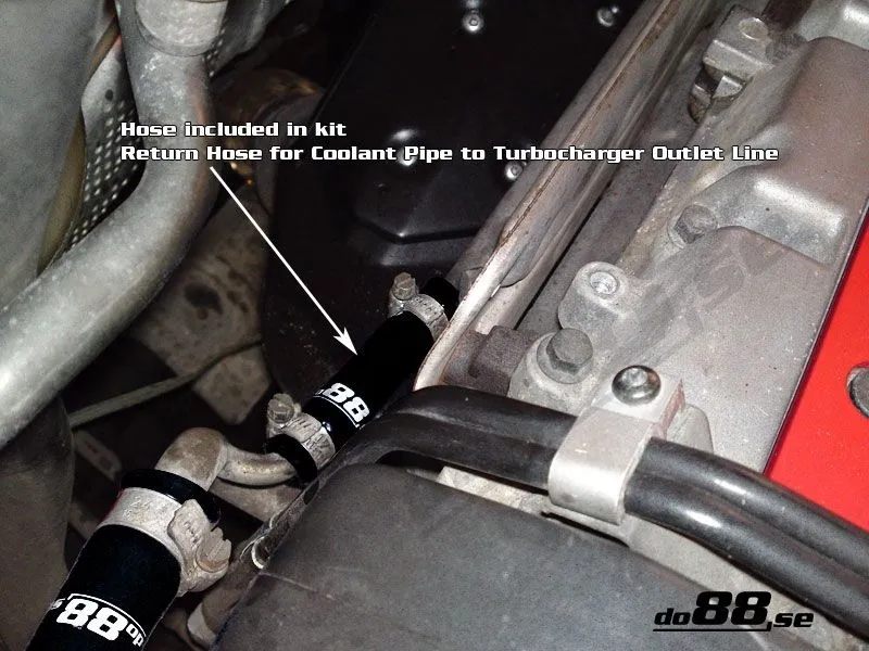 Slangar till turbokylning Volvo Svart