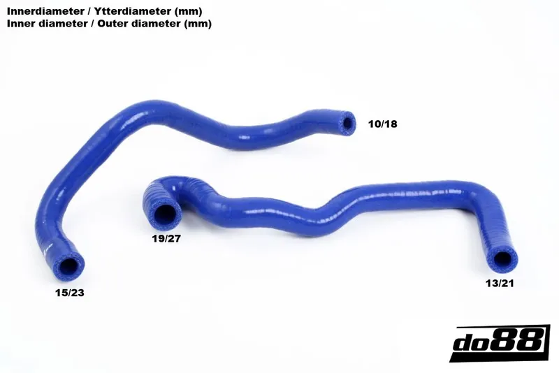 SAAB 9-5 (98–03) & 9-3 T7 (99–03) Vevhusventslangar Svart