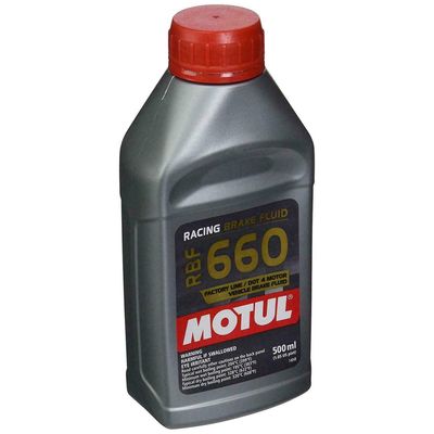 Motul RBF660 Racing bromsvätska för tävlingsbilar med stål eller kolfiber bromsar