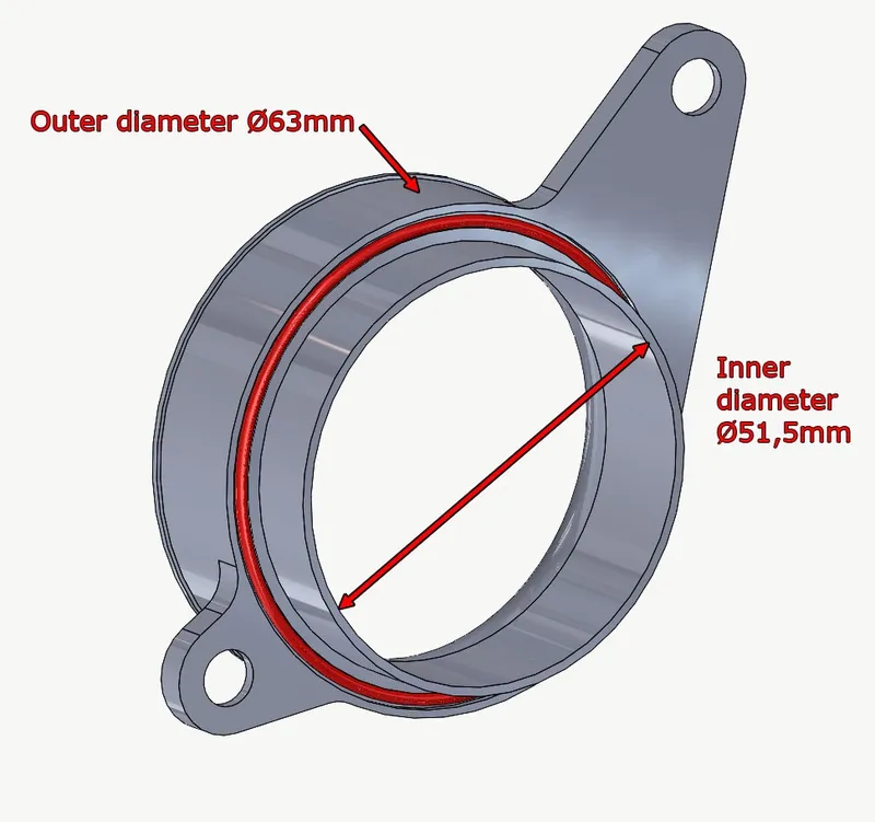 Porsche 991 Turbo (13–) Inloppsslangar Svart