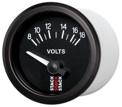 STACK Professionell 52 mm Voltmätare 8–18 V