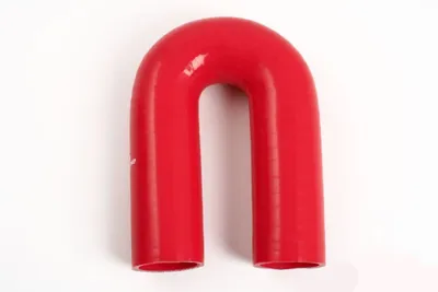 Silikonslang Röd 180° 1,25" (32mm)