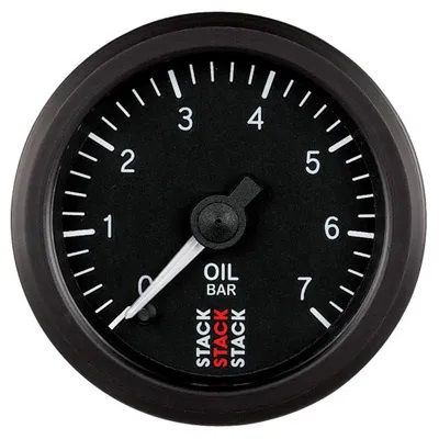 STACK Professionell 52 mm Oljetrycksmätare 0–7 bar