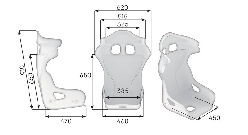 OMP HRC-R Kolfiberstol