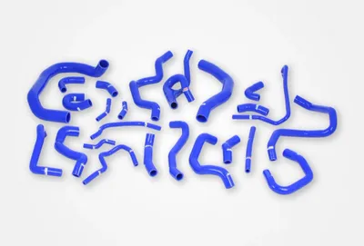 AUDI SEAT SKODA VW 1.8 / 2.0 TSI (MQB) Kylarslangar (24 st) Blå – Komplett silikonslangkit