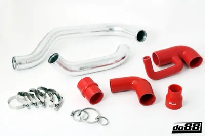 Volvo 850/C70/S70/V70/XC70 Turbo Tryckrör med Röda Slangar