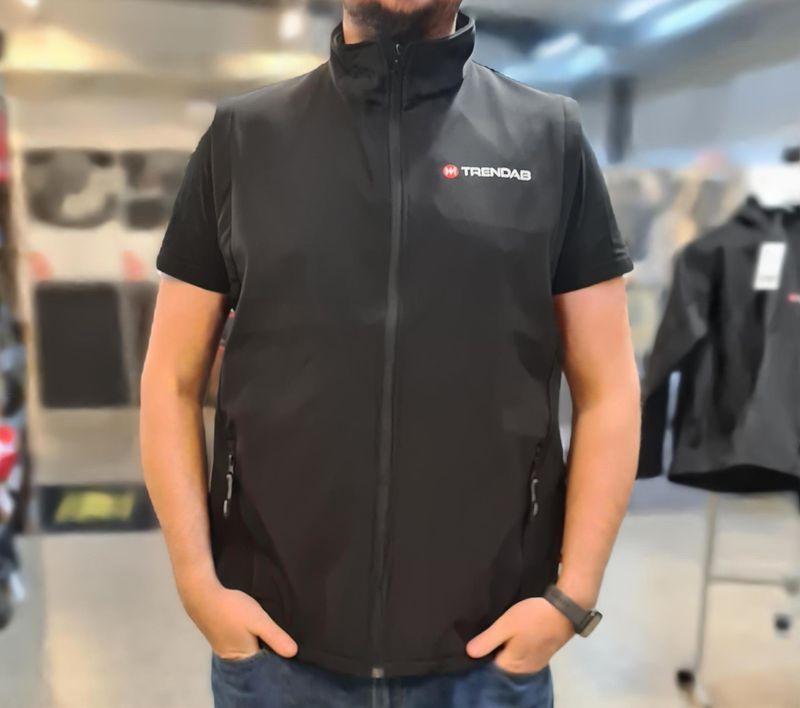 Trendab Softshellväst svart unisex