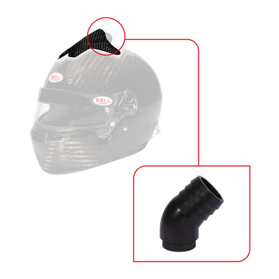 FORCED AIR 8 HOLE TOP/45 DEGREE (V05) KIT - CARBON FIBER BELL HEMET