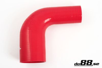 Silikonslang Röd 90 grader 2,375 - 2,5´´ (60 - 63mm)