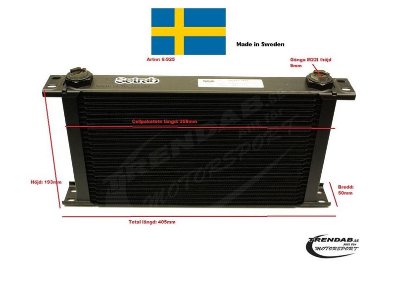 Setrab Oljekylare 25 Rader