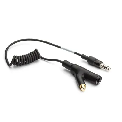 ADAPTER EXTENSION L=15CM - COILED CABLE - FEMALE 4 PIN STD+RCA : MALE 4 PIN STD