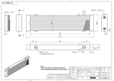 16 bar Setrab Heavy duty oil coolers/Oljekylare