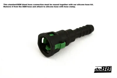 Volvo C30/C70/S40/V50 Turbo Automat (04–13) Kylarslangar Svart