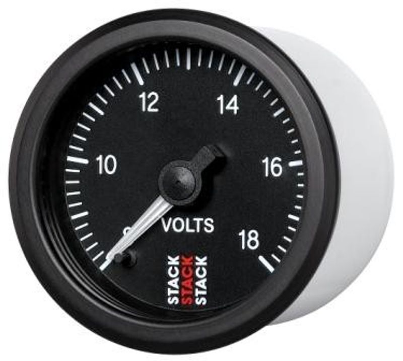 Voltmätare S52mm elektrisk voltmätare 8-18v STACK 3316